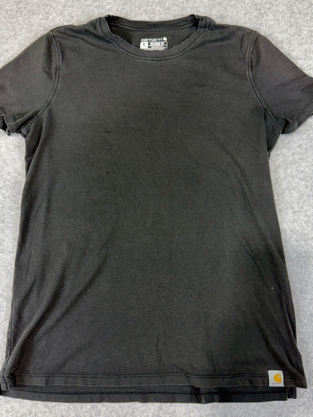 Carhartt Womens M 8-10 Relaxed Fit Tencel T-Shirt Black Short Sleeve Workwear